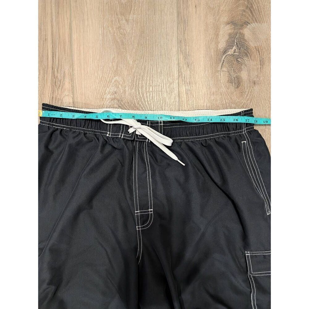 Speedo Men's Marina Volley Swim Trunk Black Cargo Pockets Sz XXL EUC - Picture 10 of 16